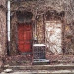 Photo of two door ways in an alley